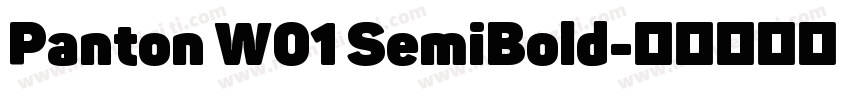 Panton W01 SemiBold字体转换